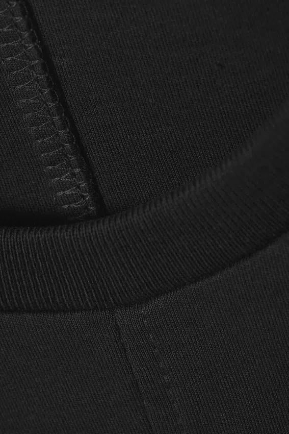 Vestido de algodón de manga corta – Negro Vestido de algodón de manga corta – Negro
