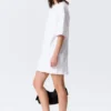 Vestido de camiseta oversize de algodón – Blanco Vestido de camiseta oversize de algodón – Blanco