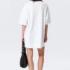Vestido de camiseta oversize de algodón – Blanco Vestido de camiseta oversize de algodón – Blanco