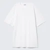 Vestido de camiseta oversize de algodón – Blanco Vestido de camiseta oversize de algodón – Blanco