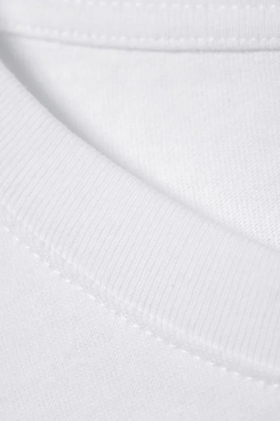 Vestido de camiseta oversize de manga larga – Blanco Vestido de camiseta oversize de manga larga – Blanco