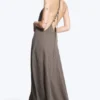 Vestido de corte A con cuello vuelto – Dark Mole Vestido de corte A con cuello vuelto – Dark Mole