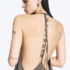 Vestido de corte A con cuello vuelto – Dark Mole Vestido de corte A con cuello vuelto – Dark Mole
