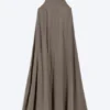 Vestido de corte A con cuello vuelto – Dark Mole Vestido de corte A con cuello vuelto – Dark Mole