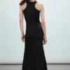 Vestido de jersey con nudos – Negro Vestido de jersey con nudos – Negro