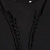 Vestido de jersey con nudos – Negro Vestido de jersey con nudos – Negro