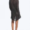 Vestido de punto de manga larga – Gris oscuro