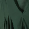 Vestido holgado con cuello en V – Verde oscuro Vestido holgado con cuello en V – Verde oscuro