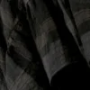 Vestido largo asimétrico sin mangas con volantes – Cuadros gris oscuro