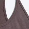 Vestido largo de jersey con espalda nadadora – Dusty Plum Vestido largo de jersey con espalda nadadora – Dusty Plum