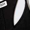 Vestido largo de jersey con espalda nadadora – Negro Vestido largo de jersey con espalda nadadora – Negro