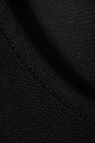 Vestido largo de manga larga – Negro