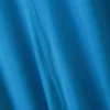 Vestido largo de pantalones cortos de manga corta – Azul