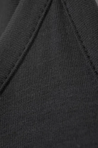 Vestido largo de tirantes lisos – Negro mate