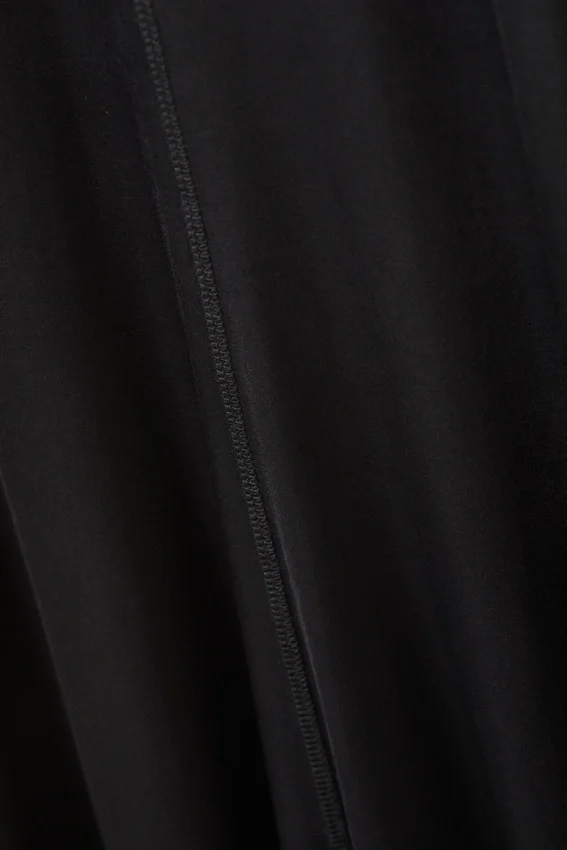 Vestido largo deportivo de pantalones cortos – Negro Vestido largo deportivo de pantalones cortos – Negro