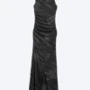 Vestido largo estampado – Negro – Cebra Vestido largo estampado – Negro – Cebra