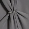 Vestido largo fruncido – Gris empolvado Vestido largo fruncido – Gris empolvado