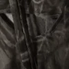 Vestido largo sin mangas con cuello halter – Gris oscuro – Estampado arrugado Vestido largo sin mangas con cuello halter – Gris oscuro – Estampado arrugado