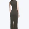 Vestido largo sin mangas de jersey de algodón – Gris oscuro Vestido largo sin mangas de jersey de algodón – Gris oscuro