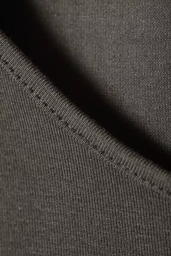 Vestido largo sin mangas de jersey de algodón – Gris oscuro Vestido largo sin mangas de jersey de algodón – Gris oscuro
