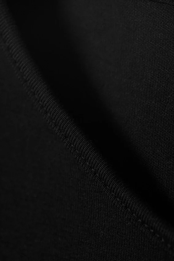 Vestido largo sin mangas de jersey de algodón – Negro Vestido largo sin mangas de jersey de algodón – Negro