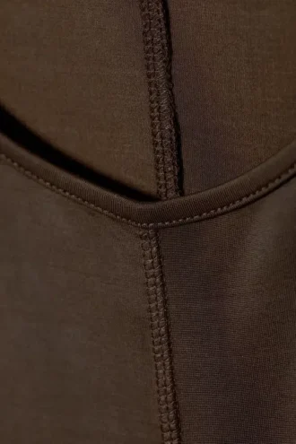 Vestido largo sin mangas – Marrón oscuro