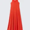 Vestido largo sin mangas – Rojo