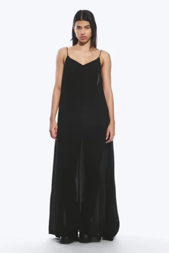 Vestido largo y vaporoso – Negro