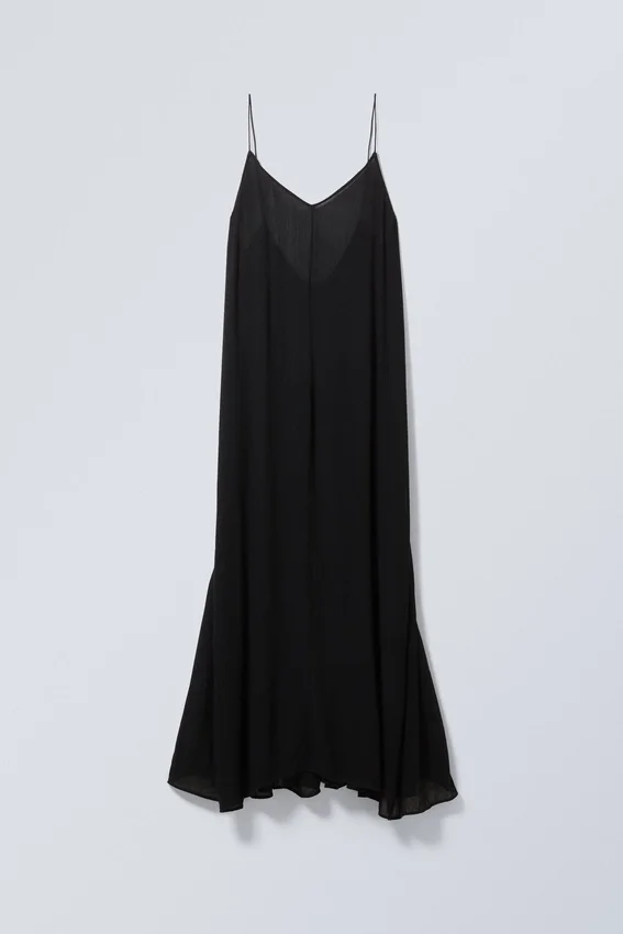 Vestido largo y vaporoso – Negro Vestido largo y vaporoso – Negro