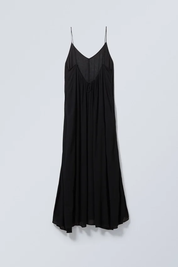 Vestido largo y vaporoso – Negro Vestido largo y vaporoso – Negro