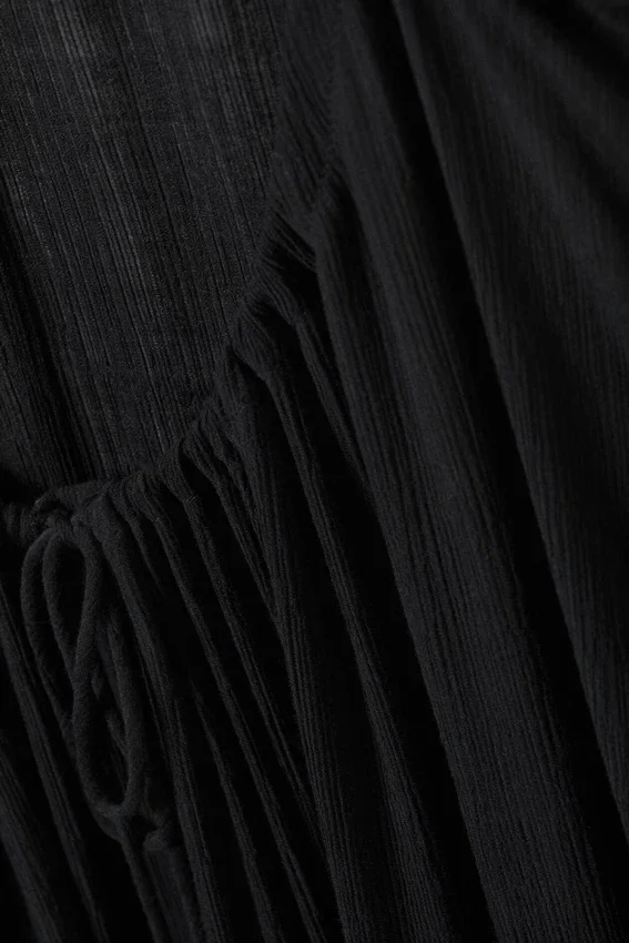 Vestido largo y vaporoso – Negro Vestido largo y vaporoso – Negro