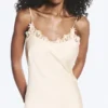 Vestido lencero con ribete de encaje de satén – Beige claro empolvado Vestido lencero con ribete de encaje de satén – Beige claro empolvado