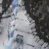 Vestido lencero de corte A con ribetes de encaje – Blanco periódico/Azul llama Vestido lencero de corte A con ribetes de encaje – Blanco periódico/Azul llama