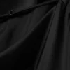 Vestido liso largo de satén – Negro Vestido liso largo de satén – Negro