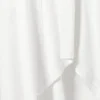 Vestido midi asimétrico de manga larga – Blanco Vestido midi asimétrico de manga larga – Blanco