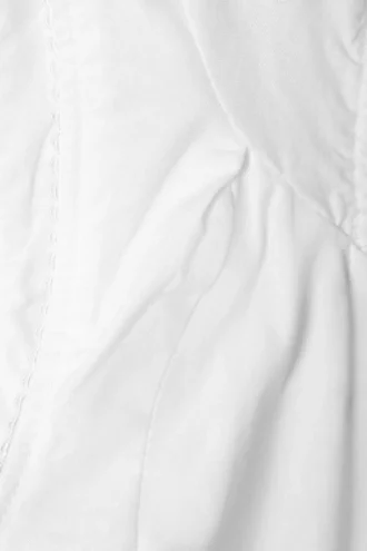Vestido mini ajustado y acampanado – Blanco Blanco