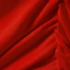 Vestido mini de jersey fruncido – Rojo brillante