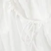 Vestido mini de tirantes de popelín – Blanco Vestido mini de tirantes de popelín – Blanco