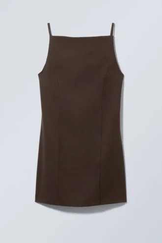 Vestido mini de traje – Marrón oscuro