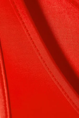 Vestido mini sin mangas de jersey – Rojo brillante