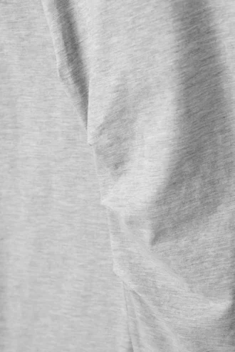 Vestido oversize de manga larga – Gris jaspeado