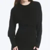 Vestido oversize de manga larga – Negro Vestido oversize de manga larga – Negro