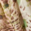 Vestido sin mangas de corte globo – Lunares florales marrones y verdes