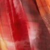 Vestido sin mangas de corte globo – Rojo y naranja – Calypso Flower