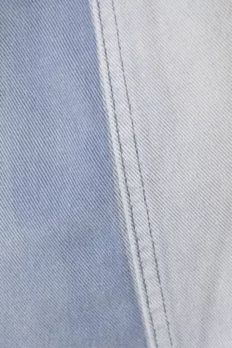 Vestido sin mangas de sarga de algodón utilitario – Azul lavado