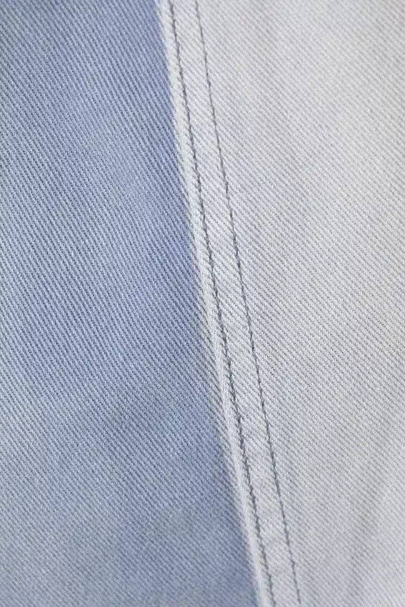 Vestido sin mangas de sarga de algodón utilitario – Azul lavado Vestido sin mangas de sarga de algodón utilitario – Azul lavado